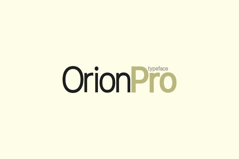 Przykład czcionki Orion